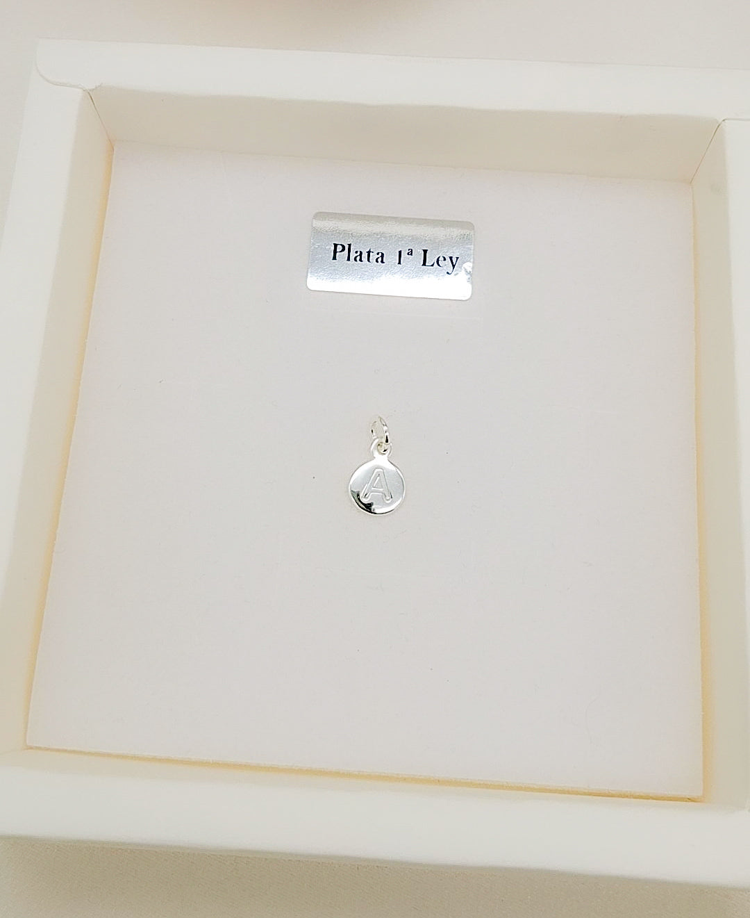 Letra en plata 925 para pulsera y collar | Pétalos de Plata