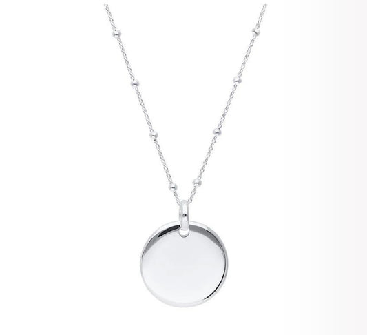 Collar bolitas con disco