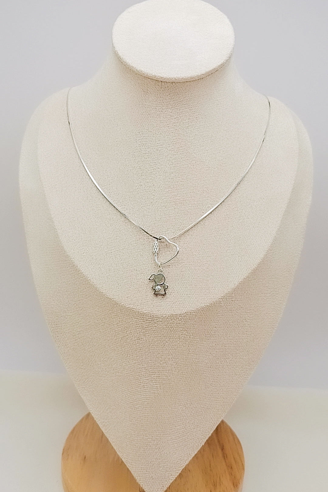 Collar Mamá & Pequeño – Plata Personalizable