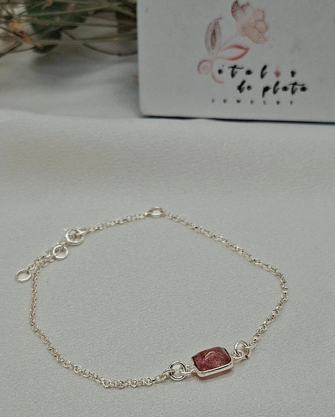 Pulsera Rosa de Luz en plata 925 | Pétalos de Plata